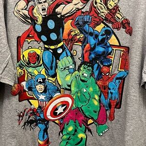 Marvel Avengers Graphic T-Shirt - Grey